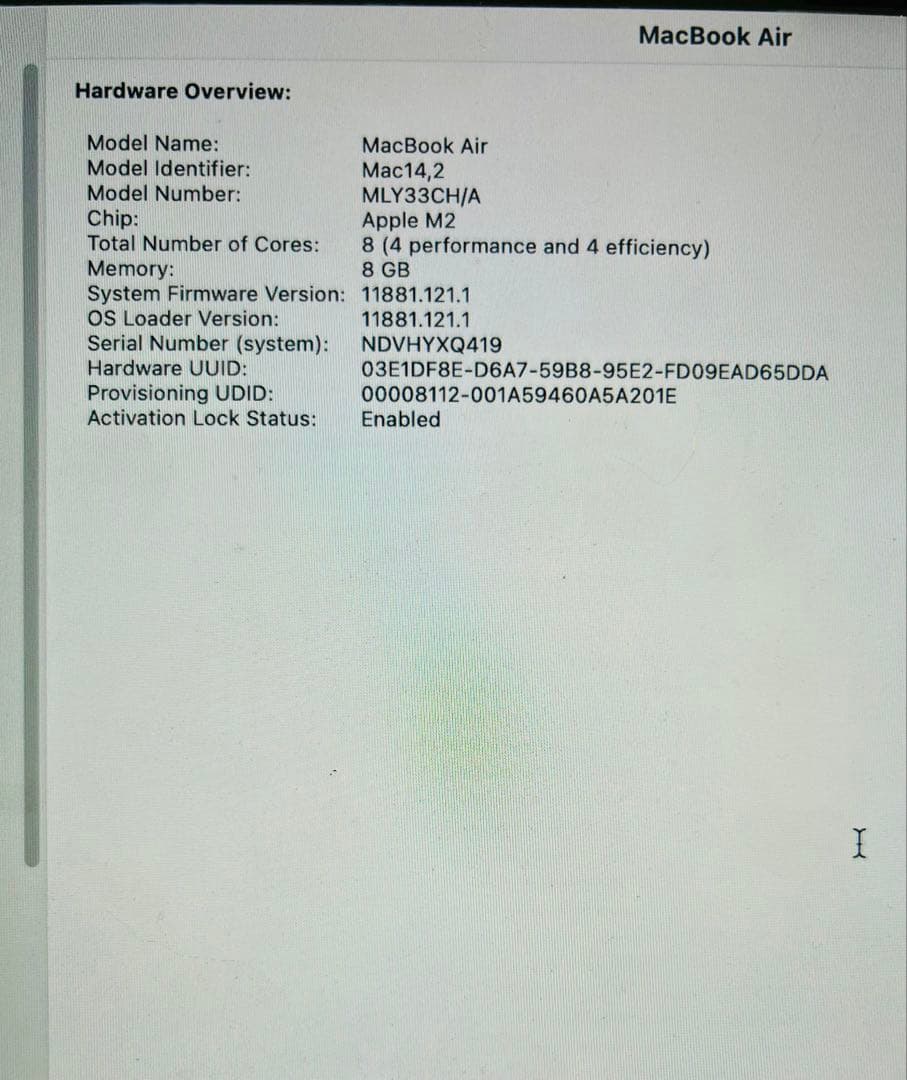 「美品」MacBookAir M2モデル13.6インチ256GB/8GB