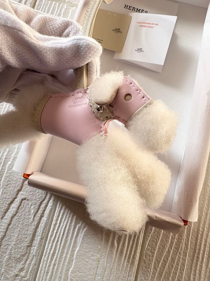 【新品未使用】エルメス　バディチャーム　ローズダーリン　新作　首輪付き　パンク