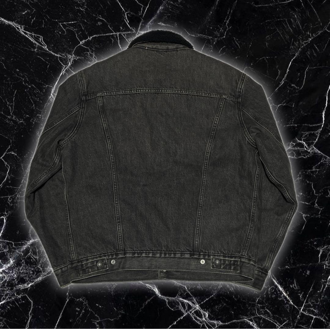 美品 Levi's リーバイス デニムジャケット ボアジャケット 黒 ブラック