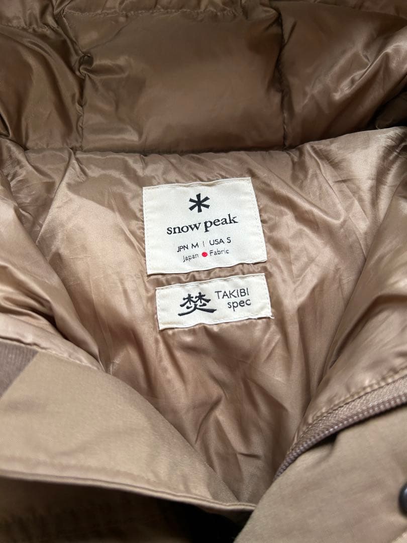  peak スノーピーク プルオーバー ダウン 焚　M