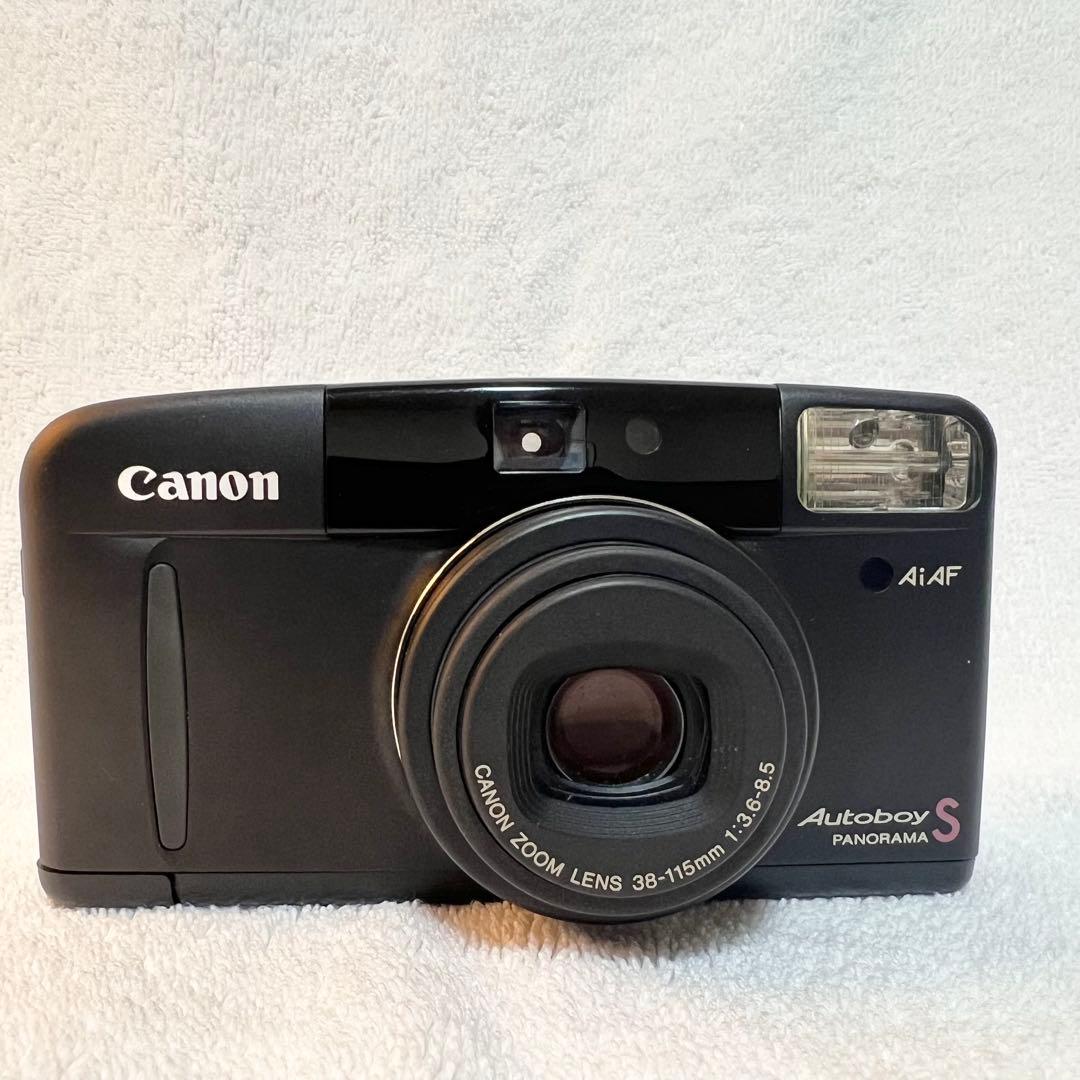 【完動品 美品】Canon Autoboy S ブラック 動作確認済 フィルム