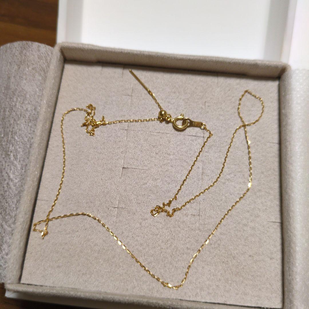 ete K18YG ミラーカットチェーン ネックレス