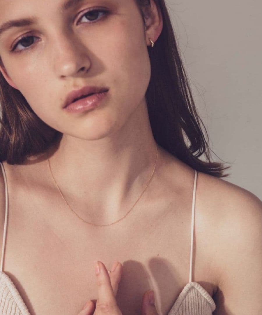 ete K18YG ミラーカットチェーン ネックレス