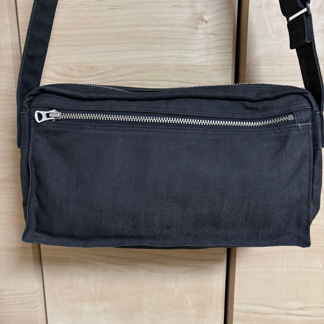 【美品】PORTERポーター スモーキー2層式ショルダーバッグ ダブルファスナー