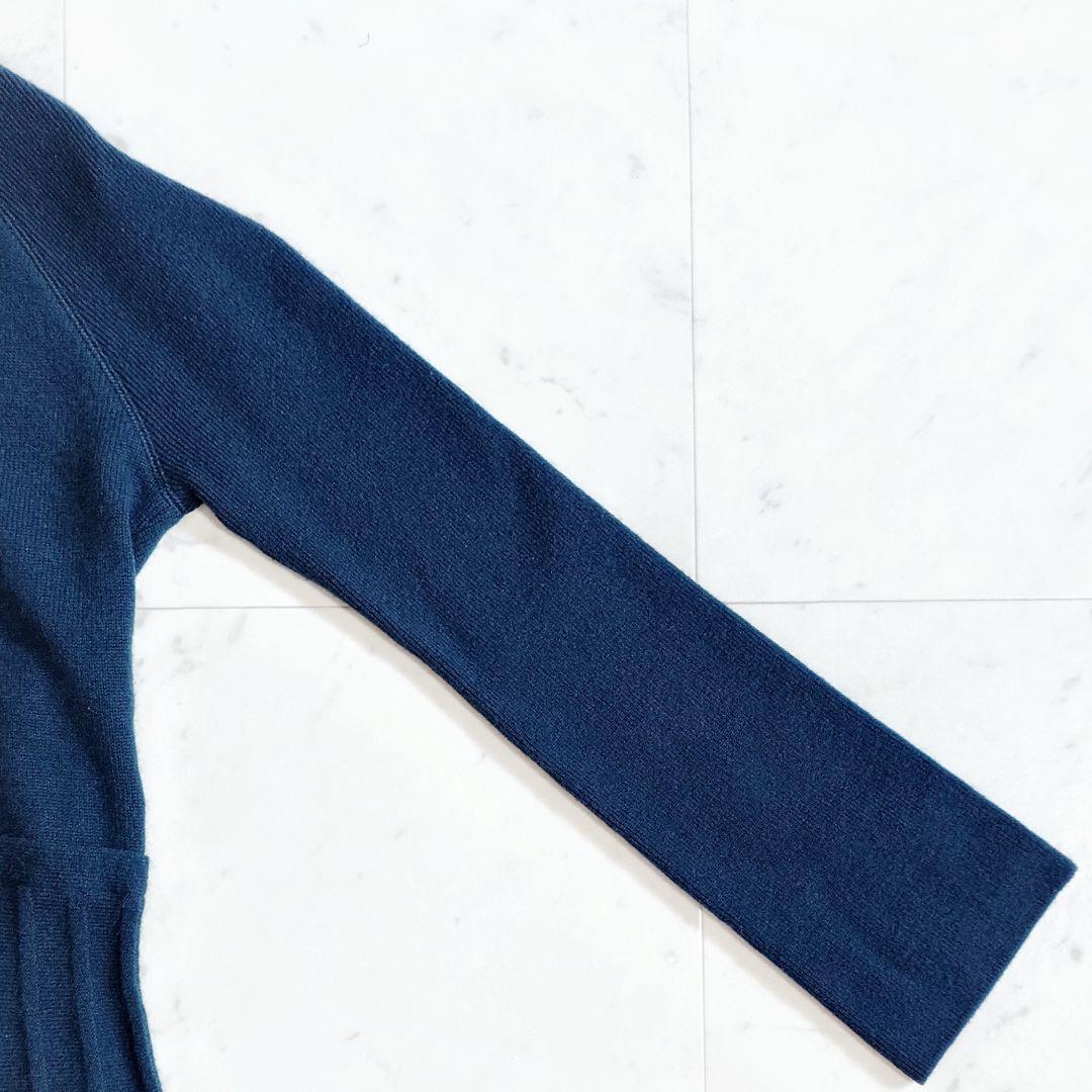 美品✨​シクラス CYCLAS 日本製 上質ウールプリーツ ニットワンピース