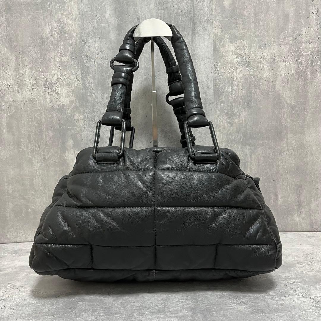 極美品✨ DIESEL レザー キルティング ミニボストンバッグ
