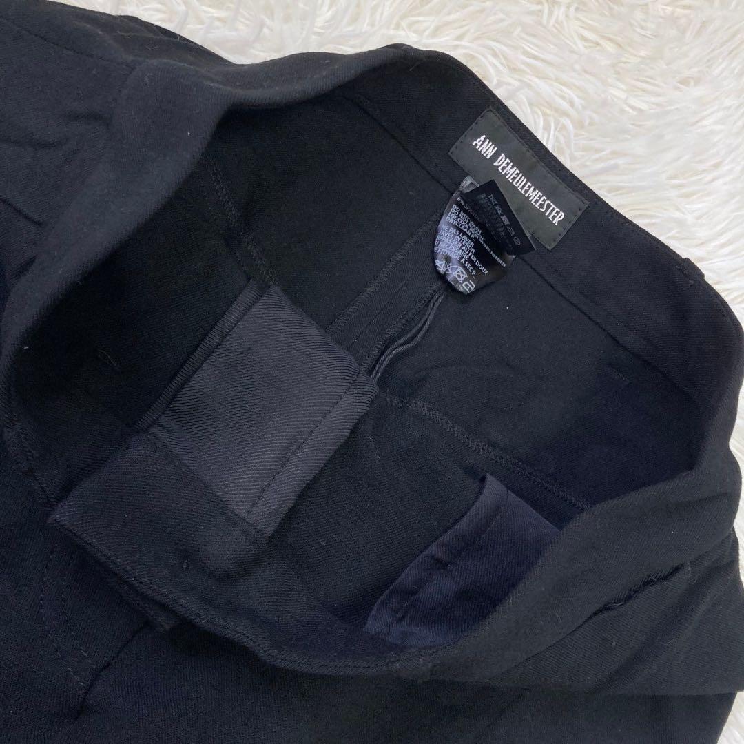 ANN DEMEULEMEESTER カジュアルパンツ ブラック S シンプル