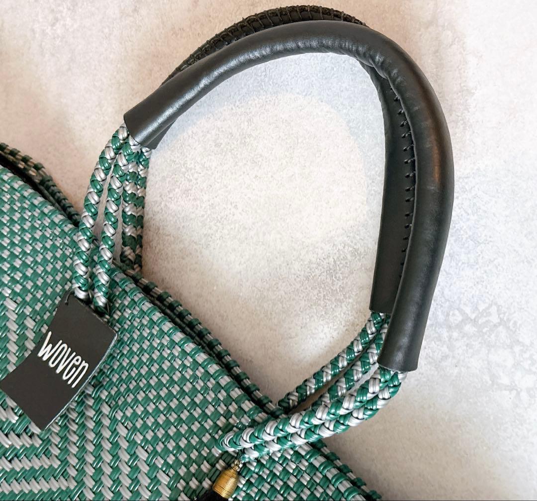 美品 WOVEN ウーヴン メルカドバッグ ミドルトート