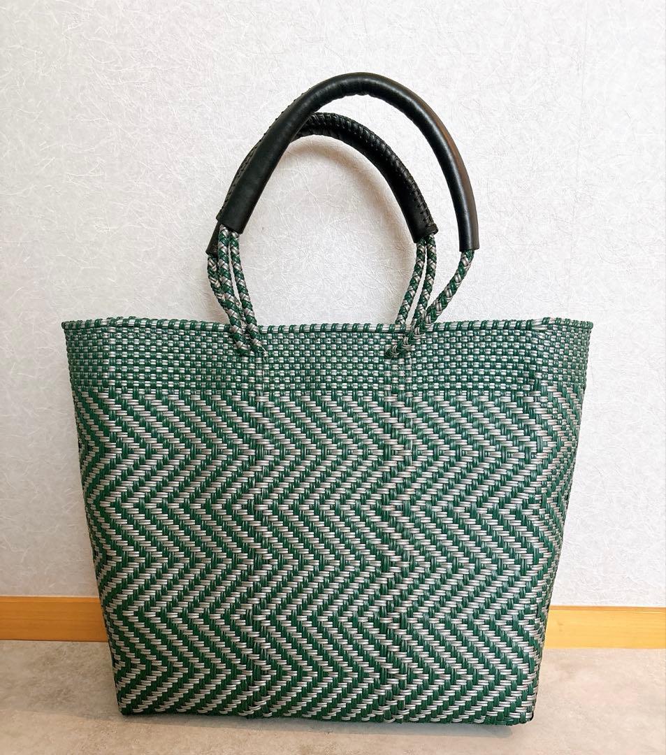 美品 WOVEN ウーヴン メルカドバッグ ミドルトート