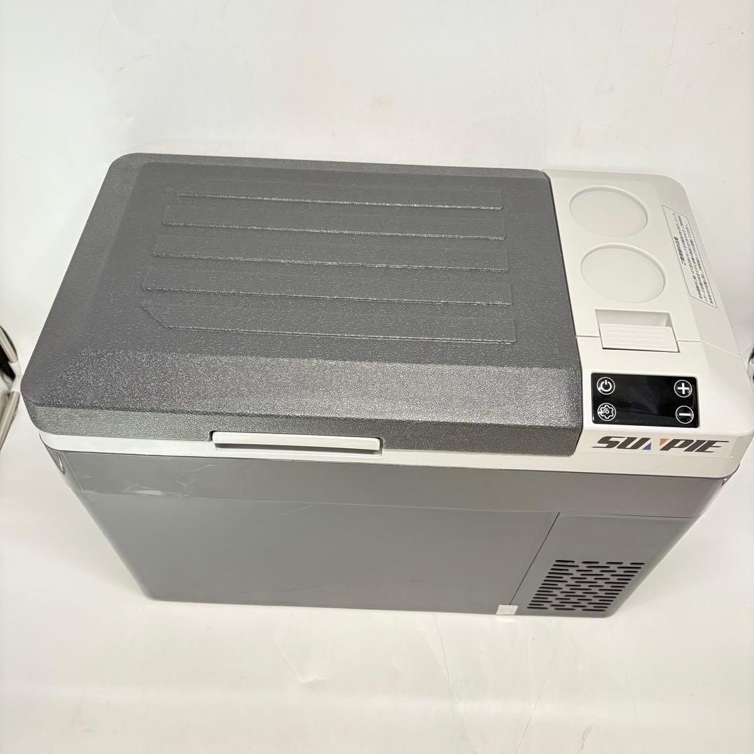 【動作良好・別売バッテリー付】SUNPIE コードレス車載冷蔵冷凍庫 30L