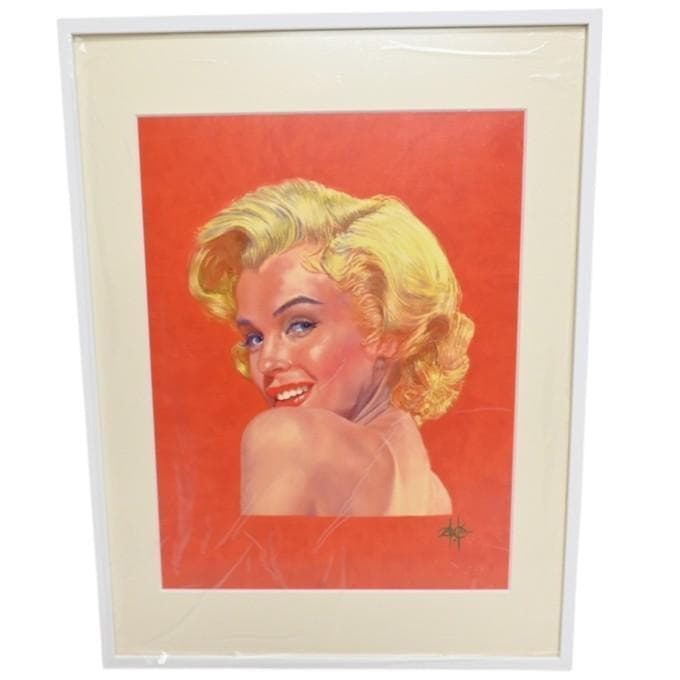 トイズマッコイ 額装 複製アート 岡本博 描きおろし 直筆サイン