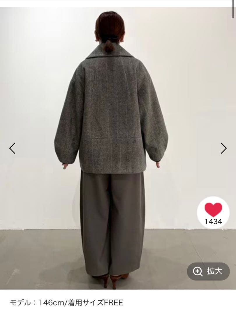 【低身長caho146cmさんプロデュース】シャギージャコット【BAYFLOW】