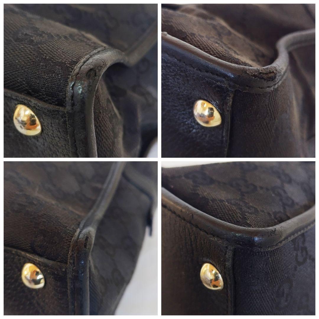 グッチ GUCCI ビジネスバッグ GGキャンバス レザー