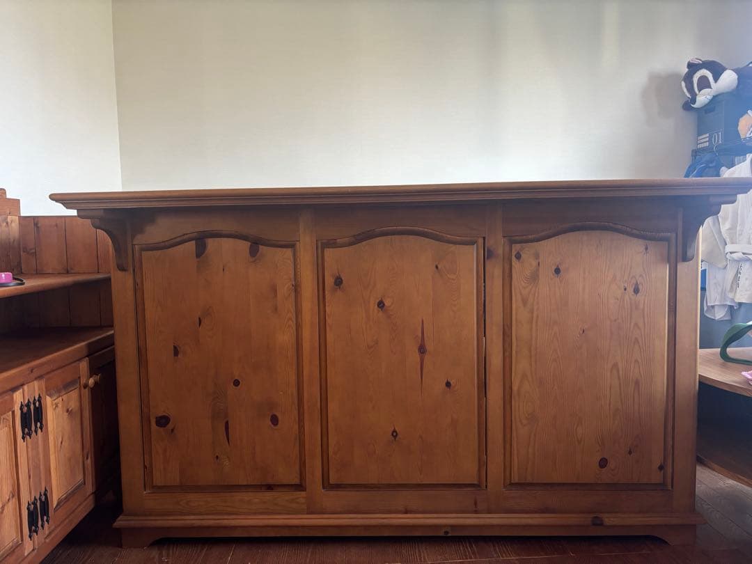 ナチュラルウッドカウンターテーブル