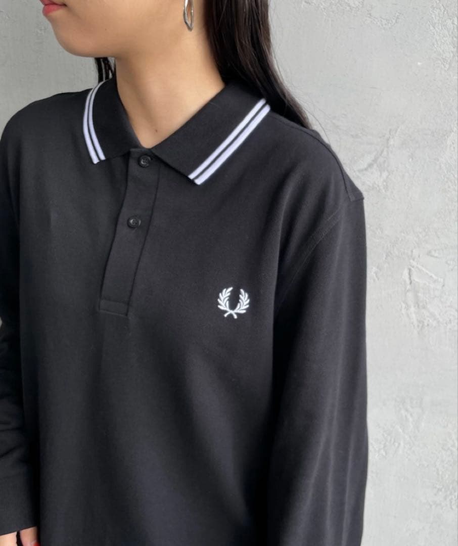 【WEB限定】FRED PERRYツインティップライン ロングスリーブポロシャツ