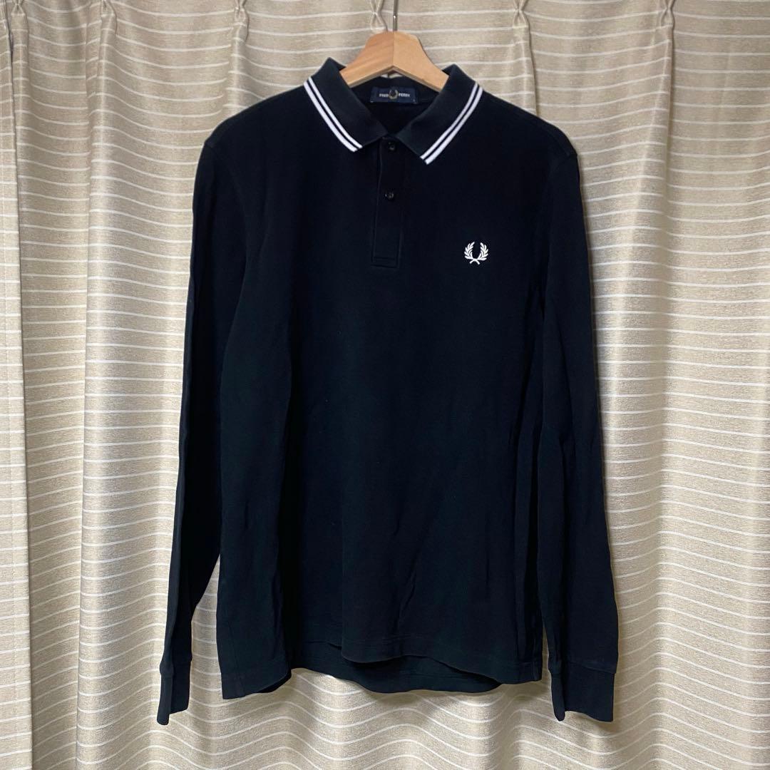 【WEB限定】FRED PERRYツインティップライン ロングスリーブポロシャツ