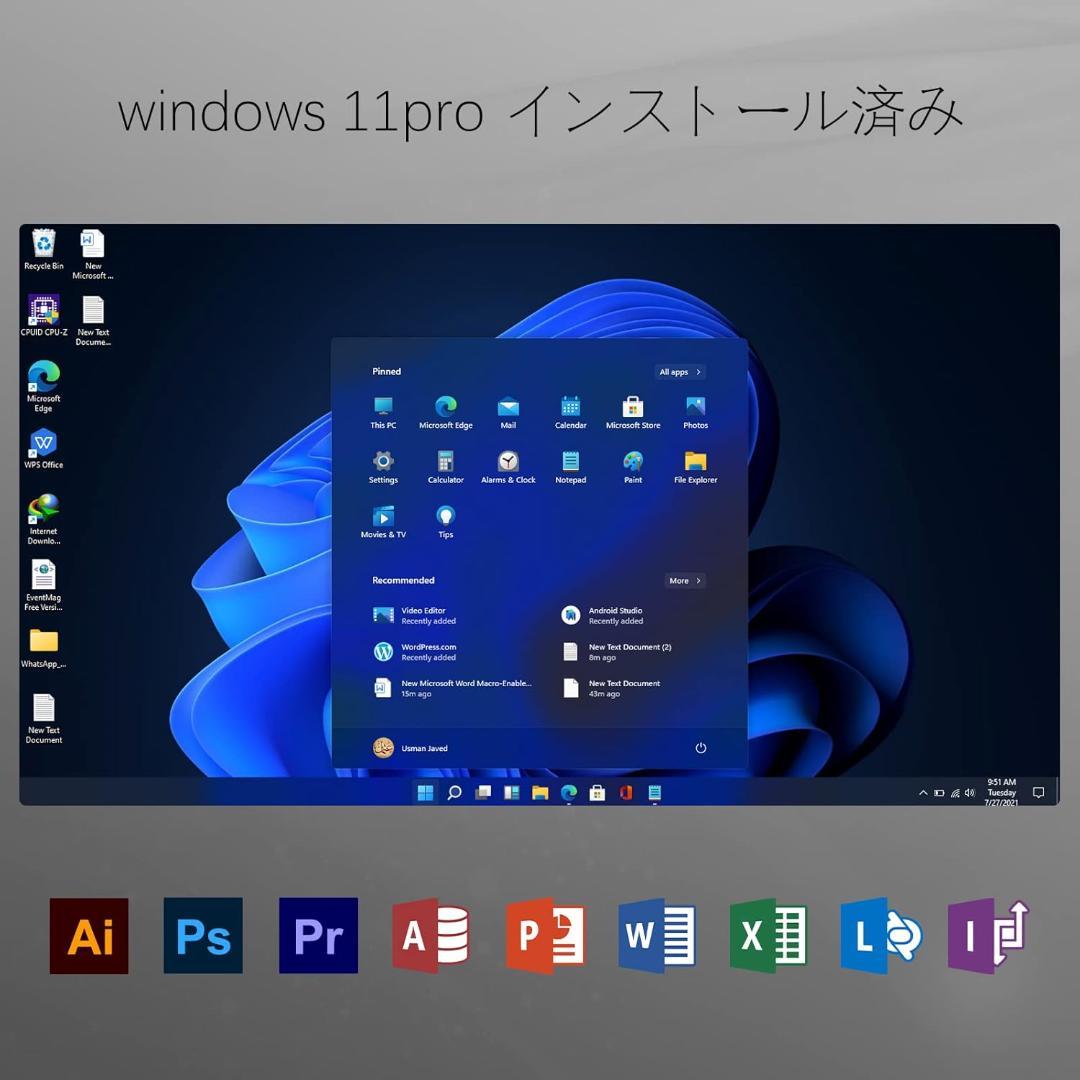 た*つ様 ミニPC 第11世代 N5105 16GB デュアル DDR4 512