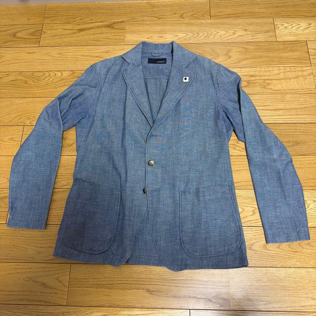LARDINI ラルディーニ AMA シャツジャケット　シャンブレー　サイズS