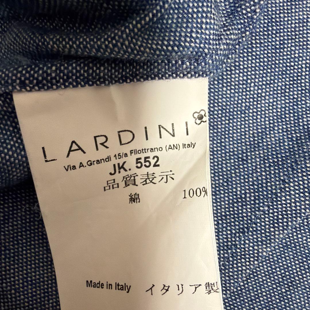 LARDINI ラルディーニ AMA シャツジャケット　シャンブレー　サイズS