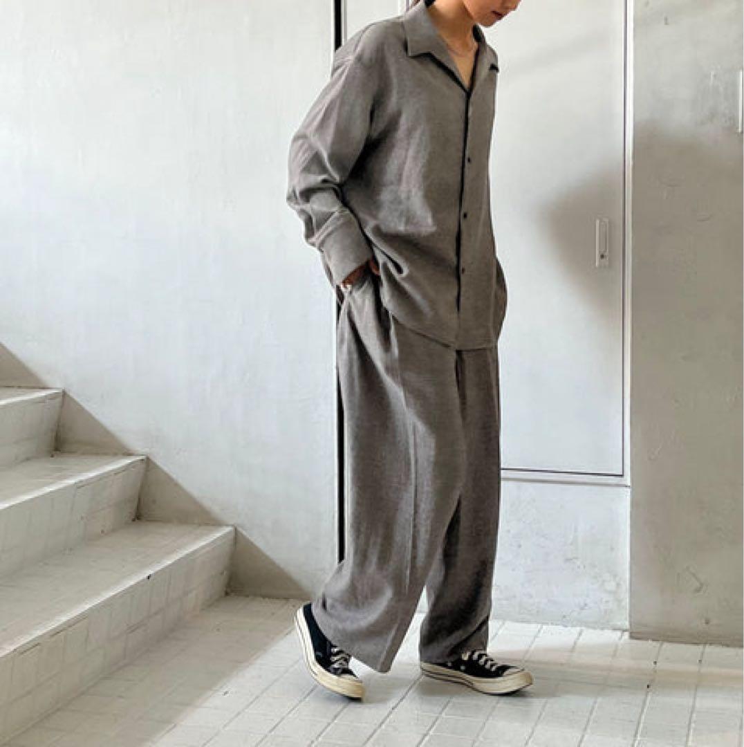 nonnotte ノノット 24SS ツイード ワイドスラックス サイズ4