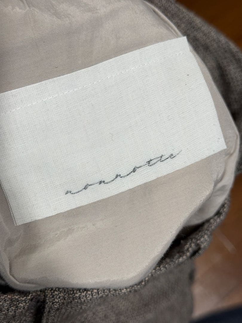 nonnotte ノノット 24SS ツイード ワイドスラックス サイズ4