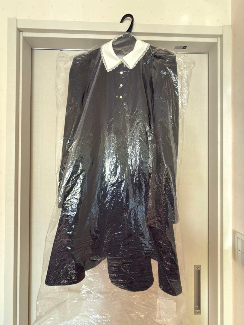 Rirandture リランドチュール ベルベットカラーミニワンピース ブラック