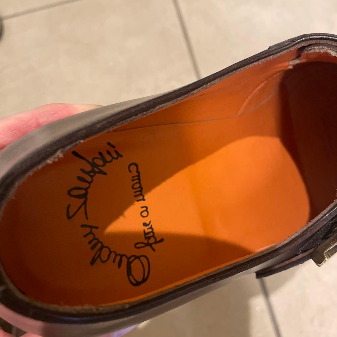 Ando　Santoni サントーニ カーフ×クロコダイル ダークブラウン