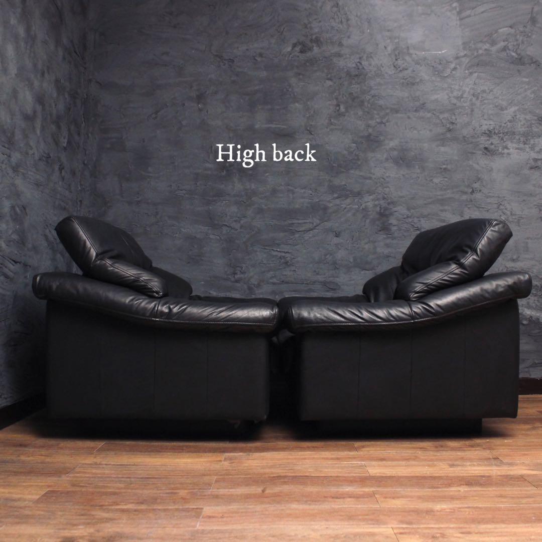 P*N様 都内川崎横浜のみ　レトロ機構　総黒本革90年代ヴィンテージ　1人掛け