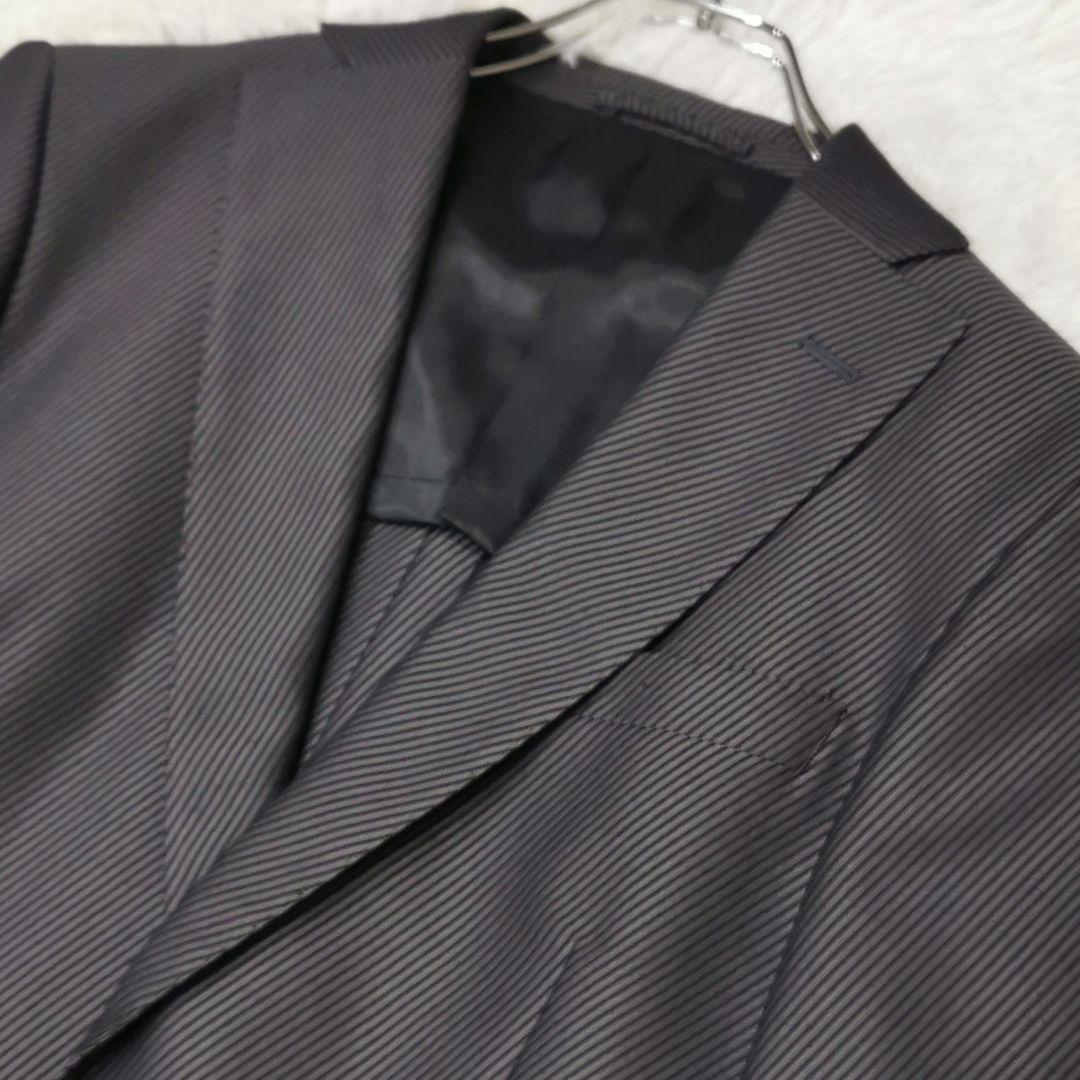 美品 メンズティノラス 3ピース ベスト付き ストライプ セットアップ Sサイズ