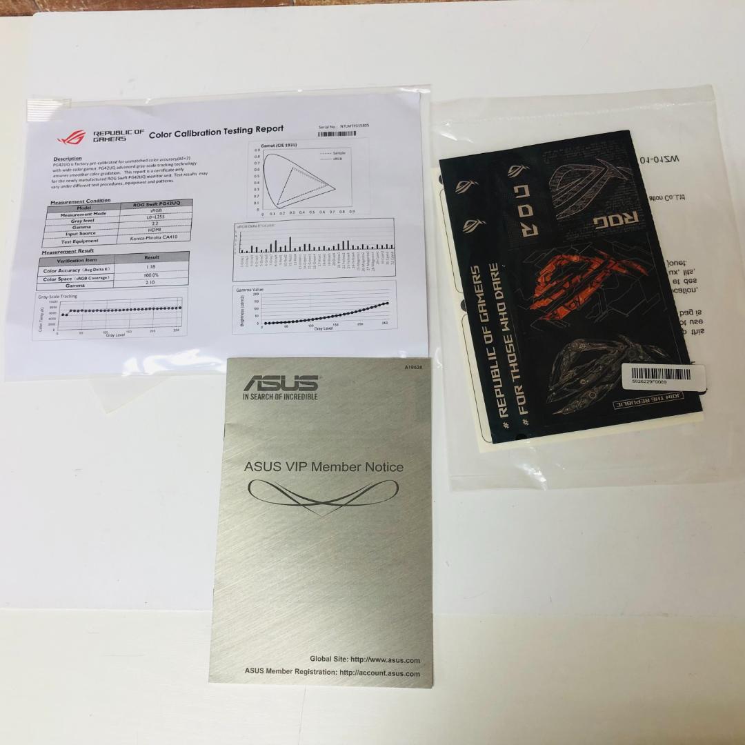 【送料無料】ASUS モニターROG Swift OLED PG42UQ 現状品