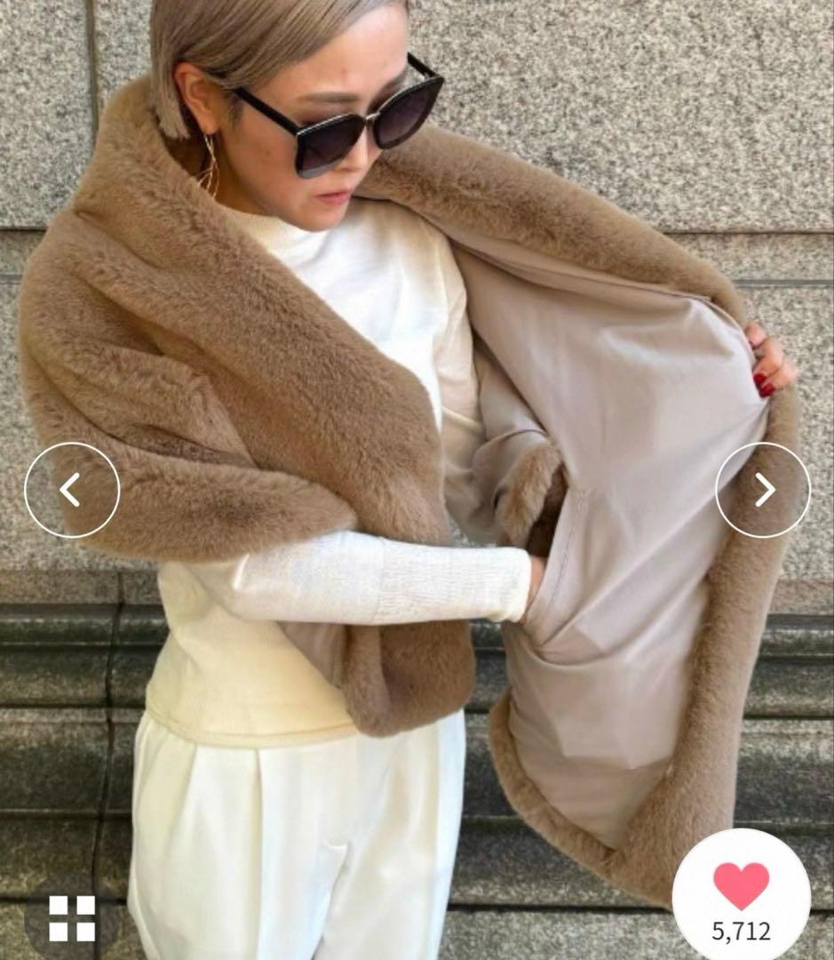 JENNE リッチボリュームファーケープ