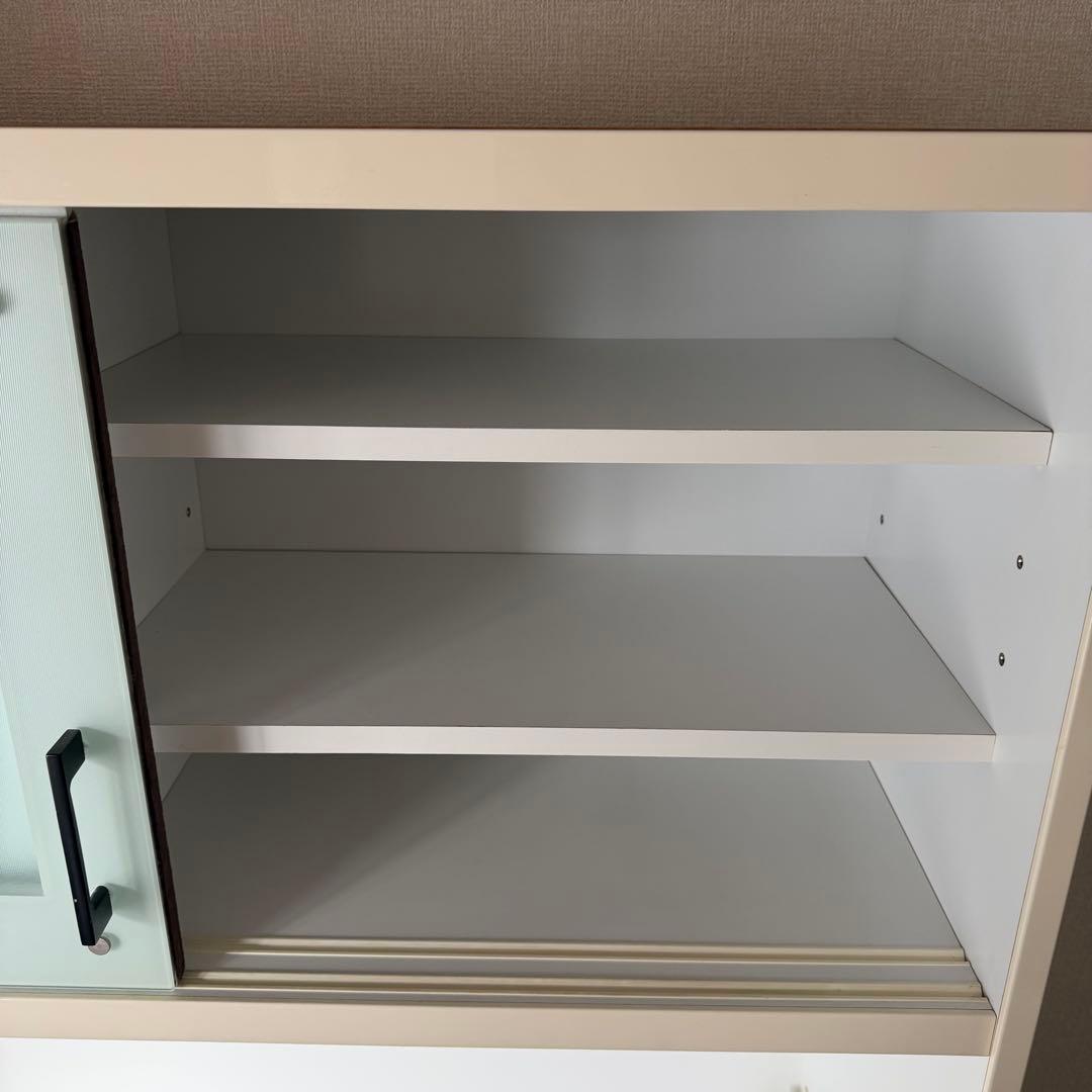 直接引き取りのみ カップボード　食器棚　ガラス扉付き