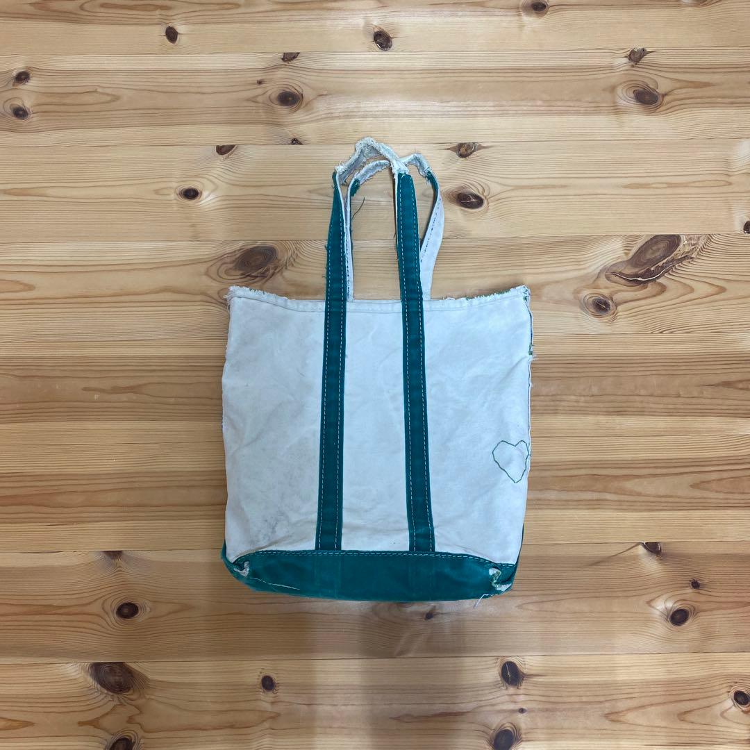 80s L.L.BEAN ビーントート 2色ギザタグ　グリーン