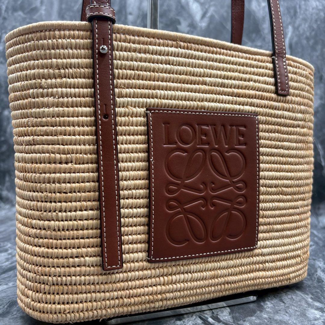 さくら ✨ロエベ　スクエア バスケットバッグ スモール