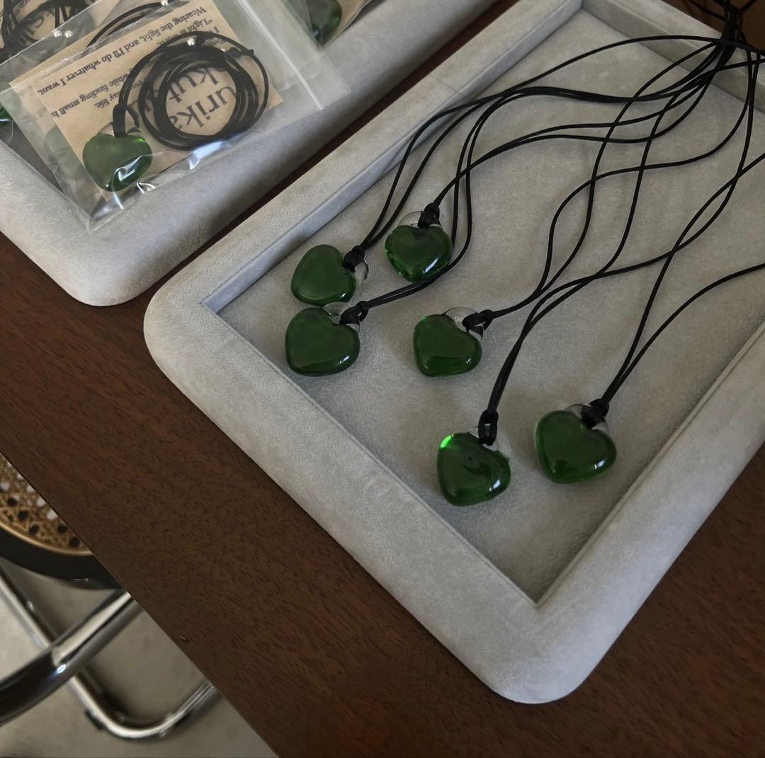 アクセサリー yurika akutsu/ho. glass string necklace