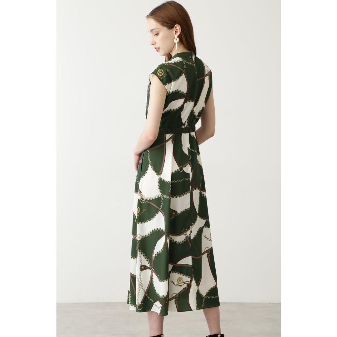 【R X】PINKY&DIANNE スカーフプリントワンピース 38