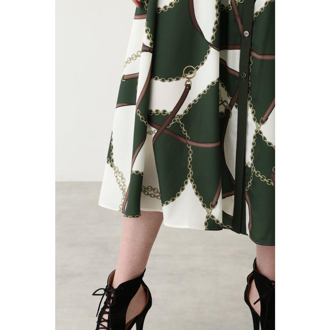 【R X】PINKY&DIANNE スカーフプリントワンピース 38