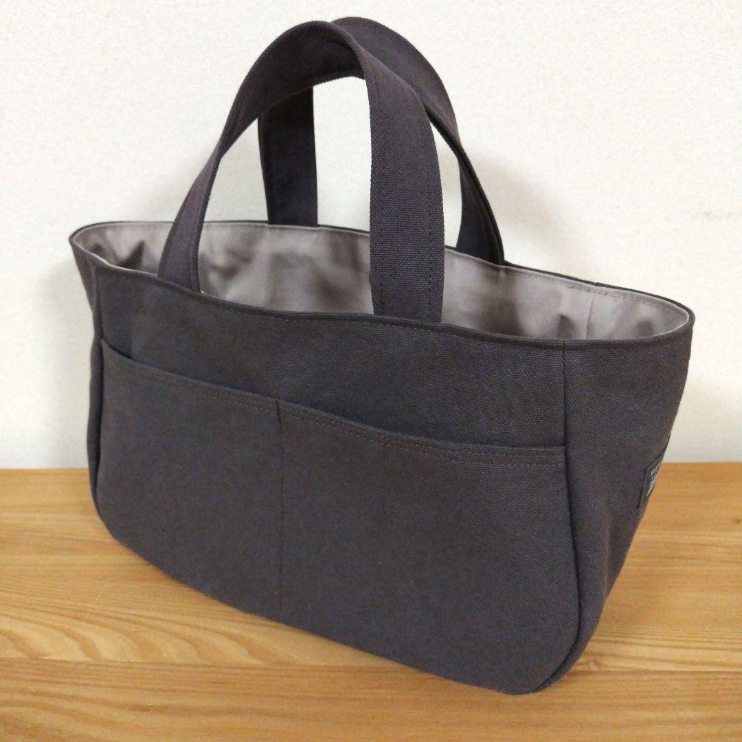 ハンドメイド、トートバック、帆布 ラウンド&ティアドロップ