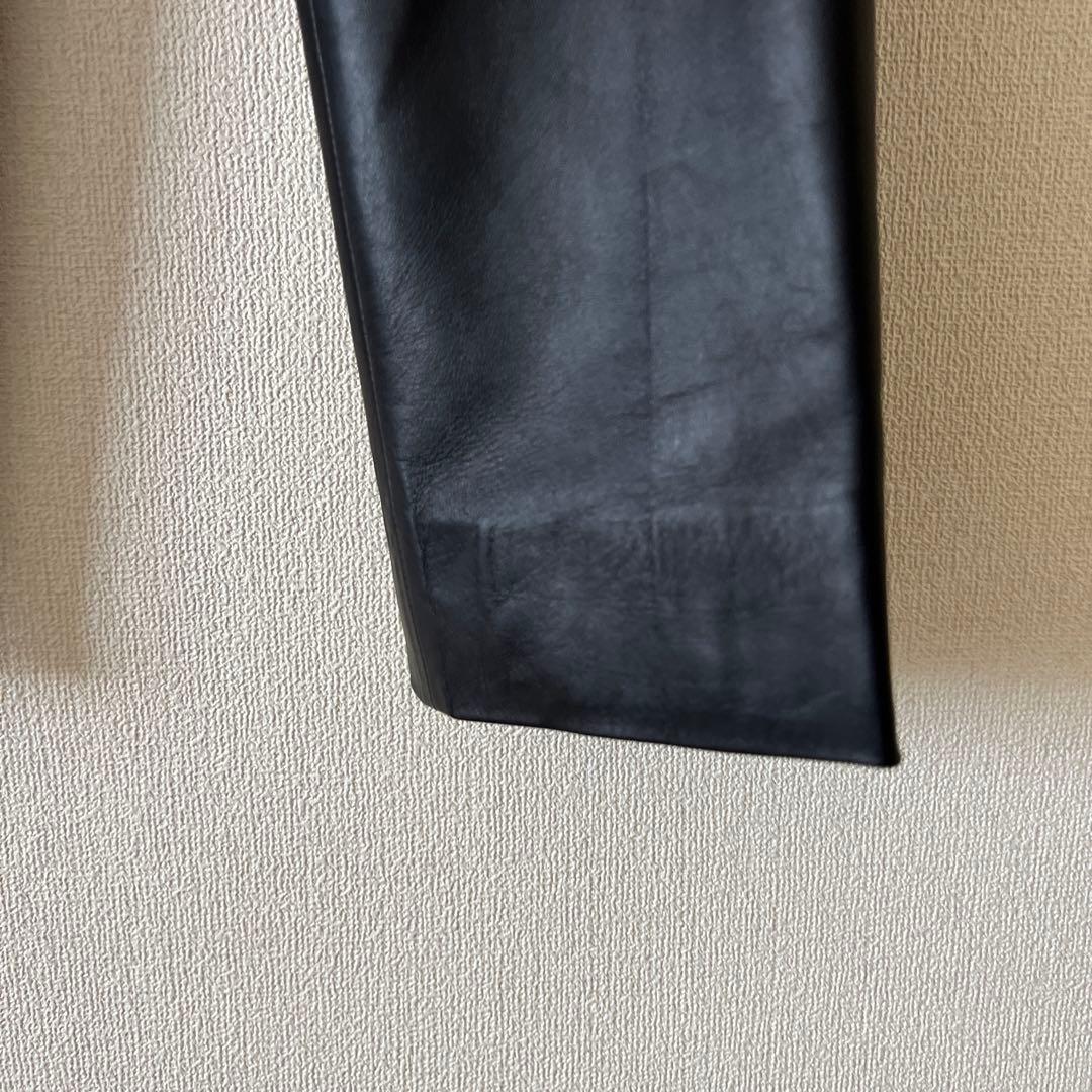y*a様 定価14万　ほぼ新品　REVERBERATE 30 レザーパンツ　レシ