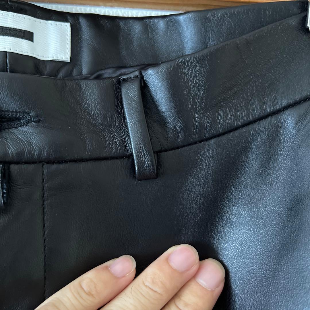 y*a様 定価14万　ほぼ新品　REVERBERATE 30 レザーパンツ　レシ