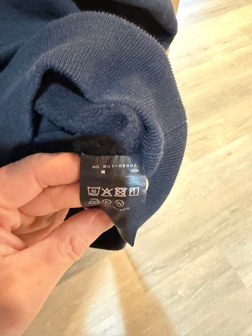 COMOLI ブラック スウェット トレーナー サイズ3