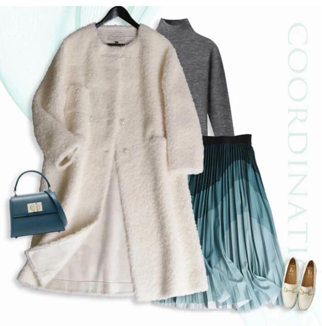 【新品未使用】現行品 STANZA DOLCE ファー風ロングコート