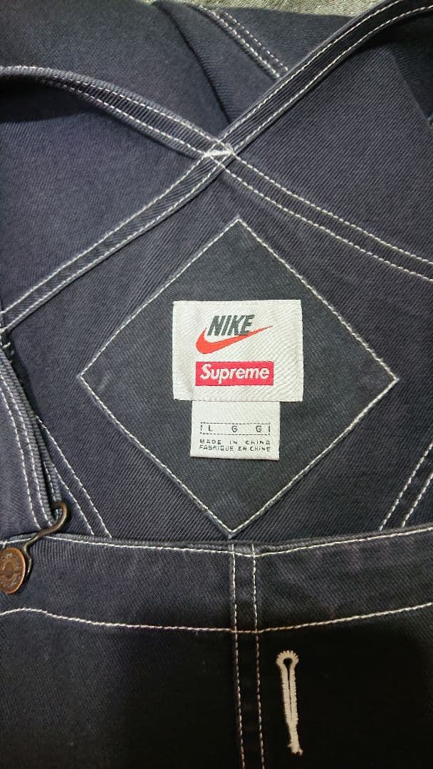 Nike Supreme シュプリーム　オーバーオール Lサイズ