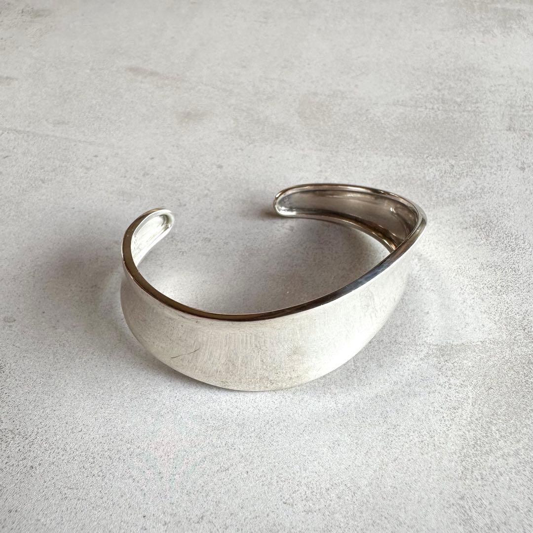 ヴィンテージ！Silver Wavy Curve ブレスレット　#1