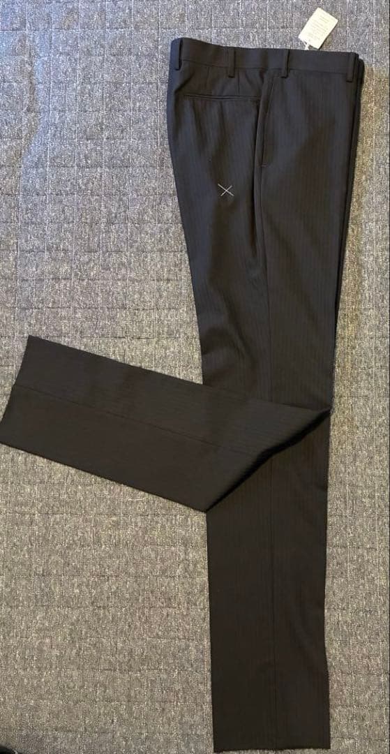 ヒルトン　HILTON スーツ　ストライプ　ブラック　super120's