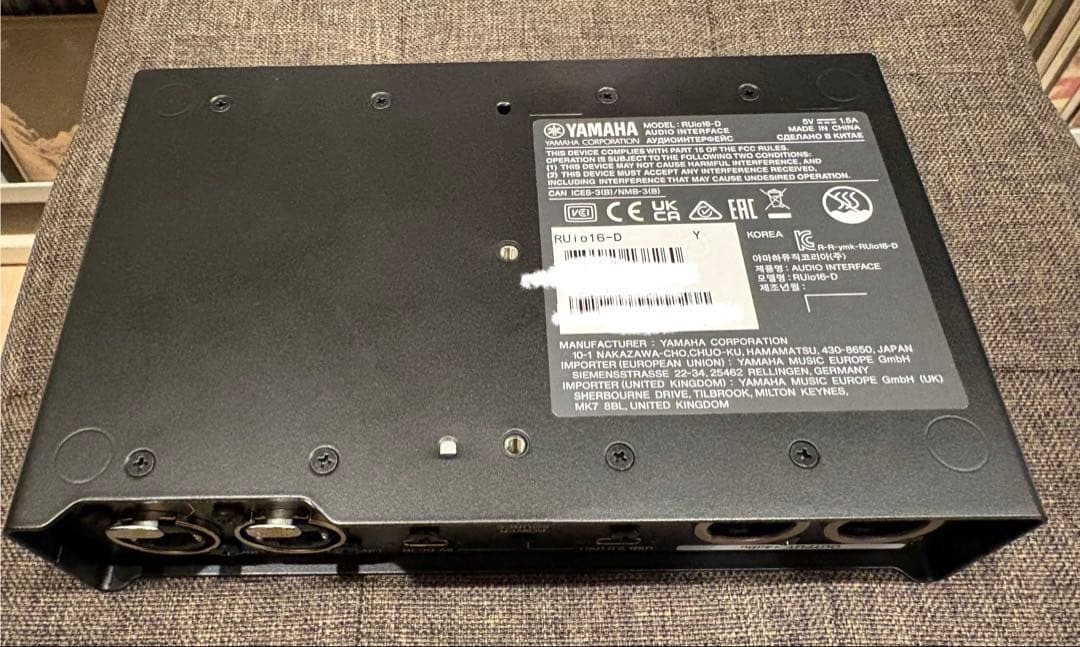 美品 YAMAHA RUio16-D USBオーディオインターフェイス