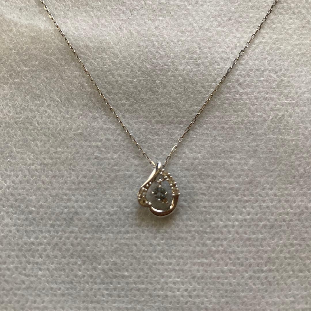 1度使用⭐︎4℃ 2017年スプリング限定 Kホワイトゴールド ネックレス