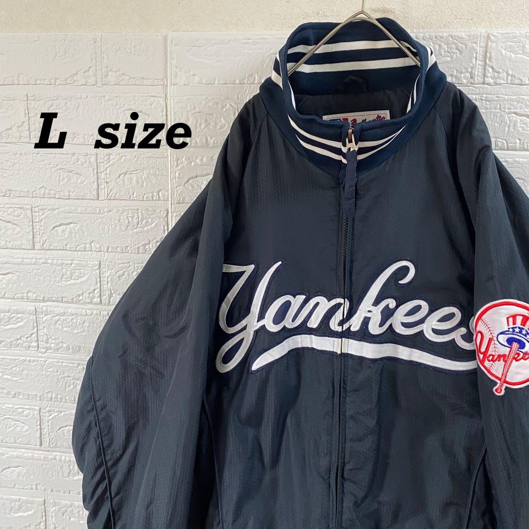 MLB ヤンキース　90s総刺繍スタジャン　ブラックネイビー