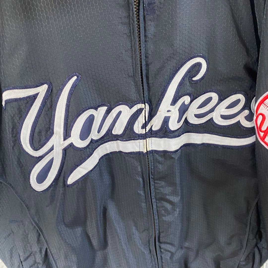 MLB ヤンキース　90s総刺繍スタジャン　ブラックネイビー
