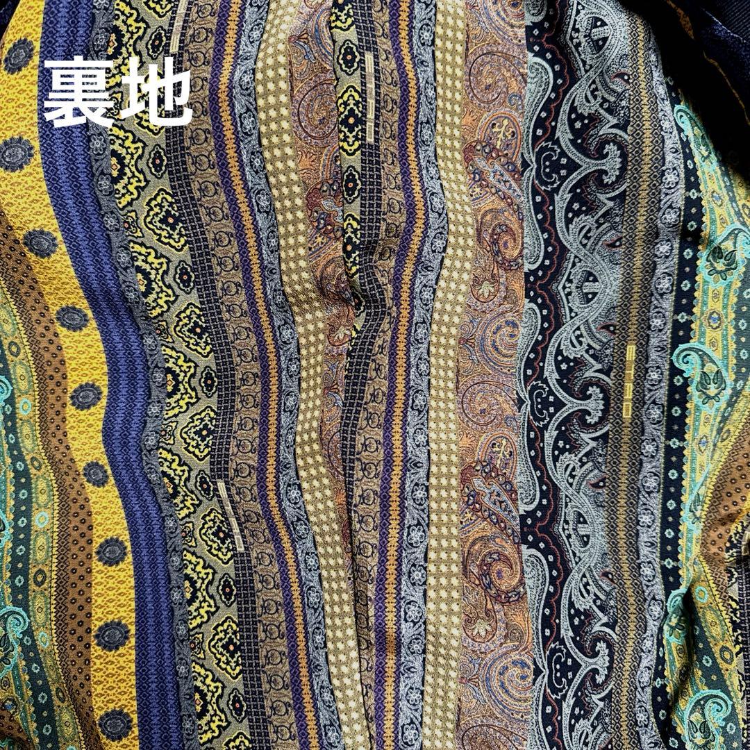 ETRO ダークグリーン 花柄 テーラードジャケット 46